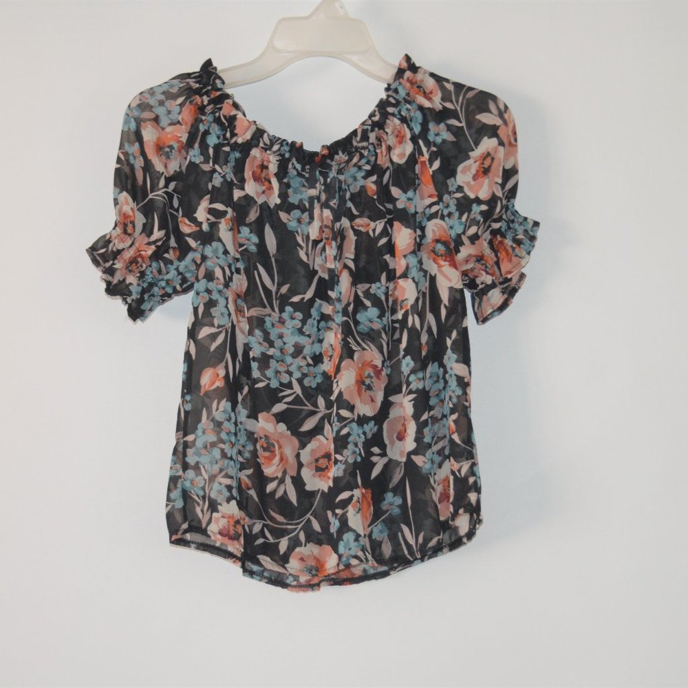 Woman Blouse Short Sleeve Round neck Jump